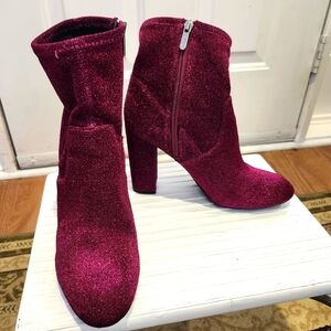 Circus Sam Edelamn Pink Metallic Booties